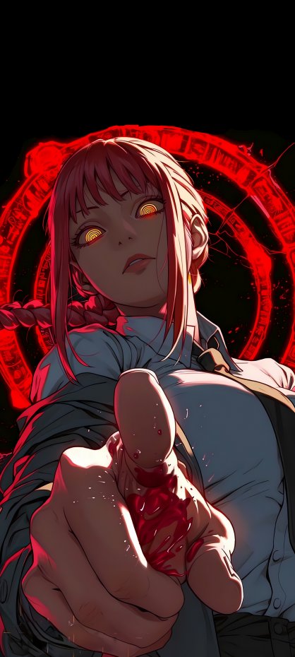 动漫人物 电锯人 酷炫风手机壁纸